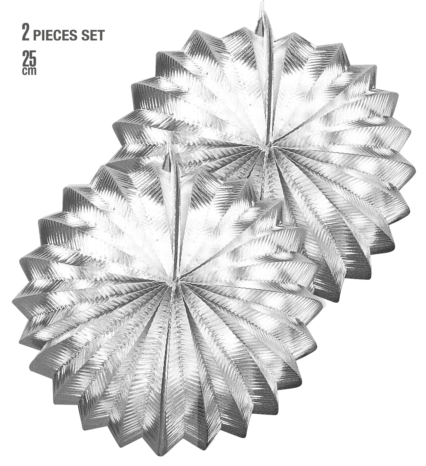 Zilveren lampion bol 25cm - Image 2