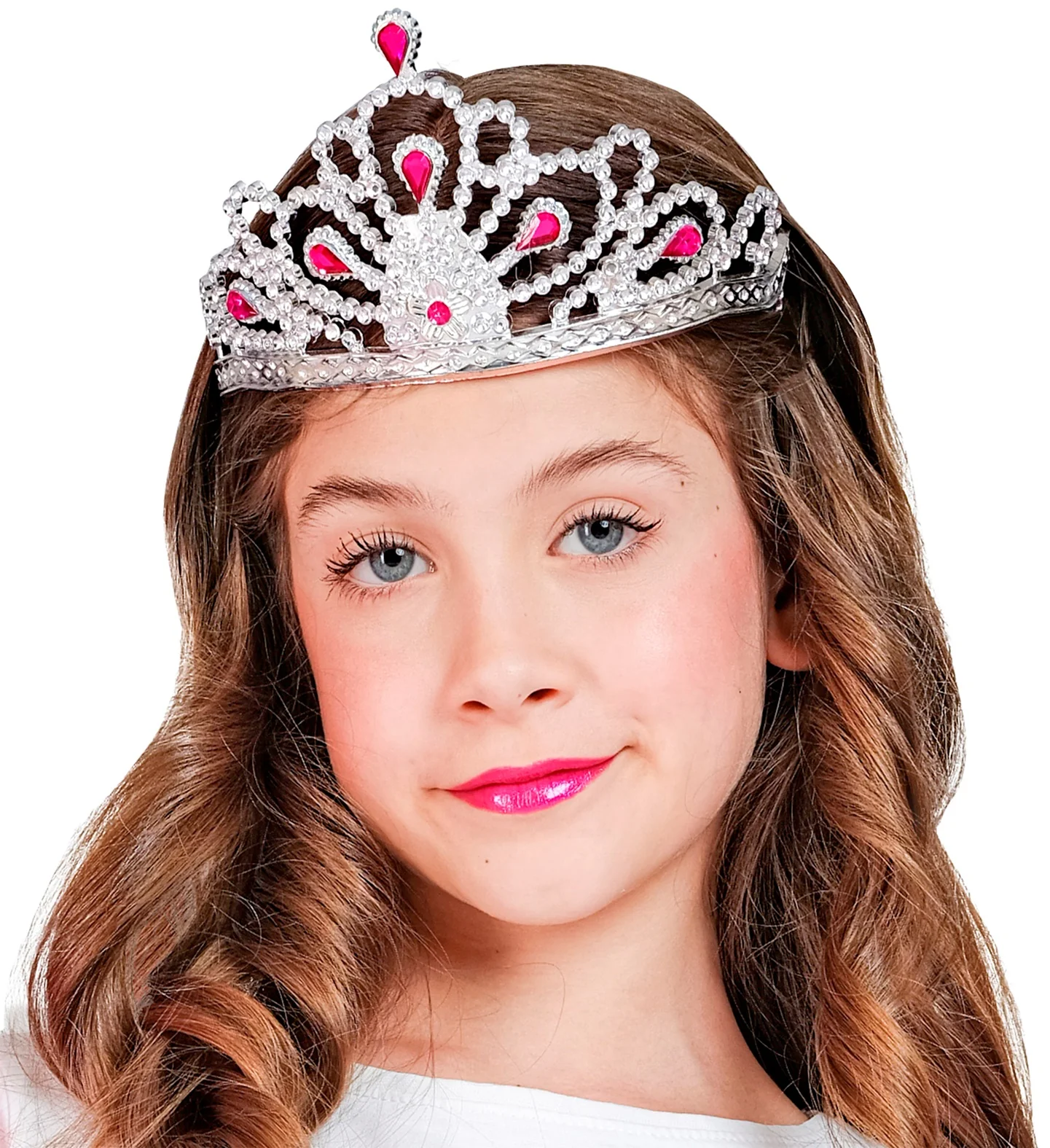 Zilveren tiara met steentjes Rina - Image 3