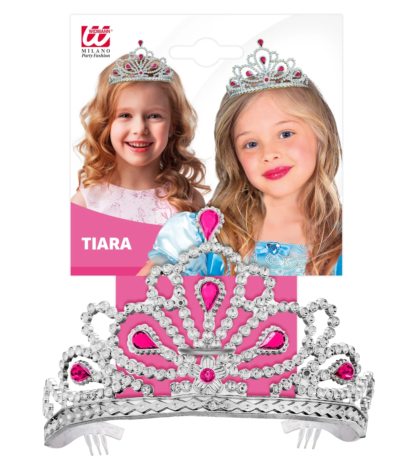 Zilveren tiara met steentjes Rina - Image 5