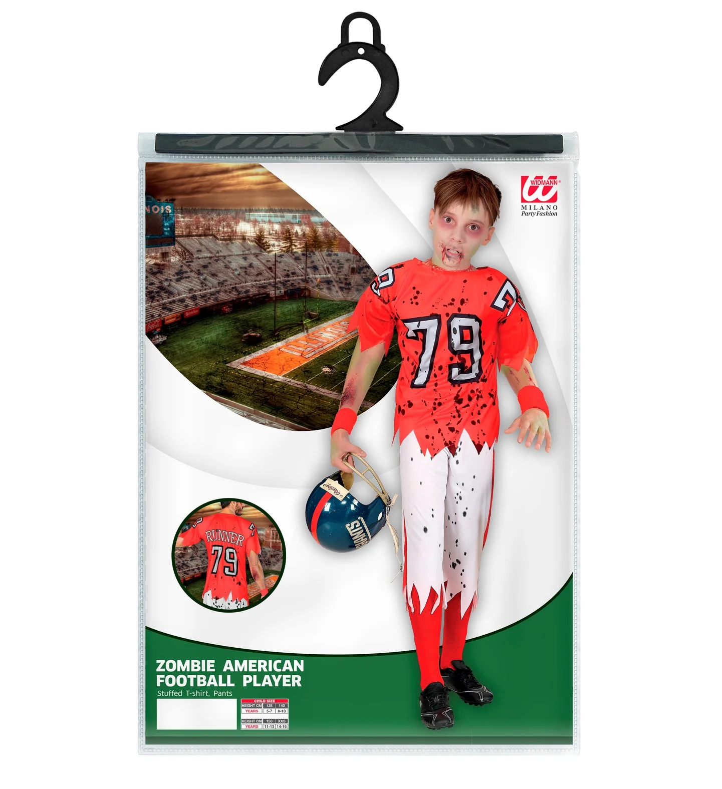 Zombie football kostuum kinderen - Image 3