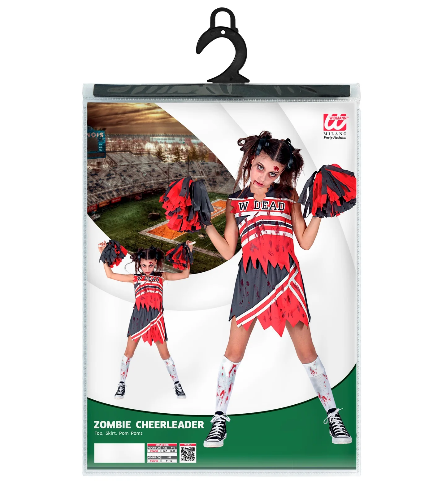 Zombie cheerleader pakje kinderen - Image 3