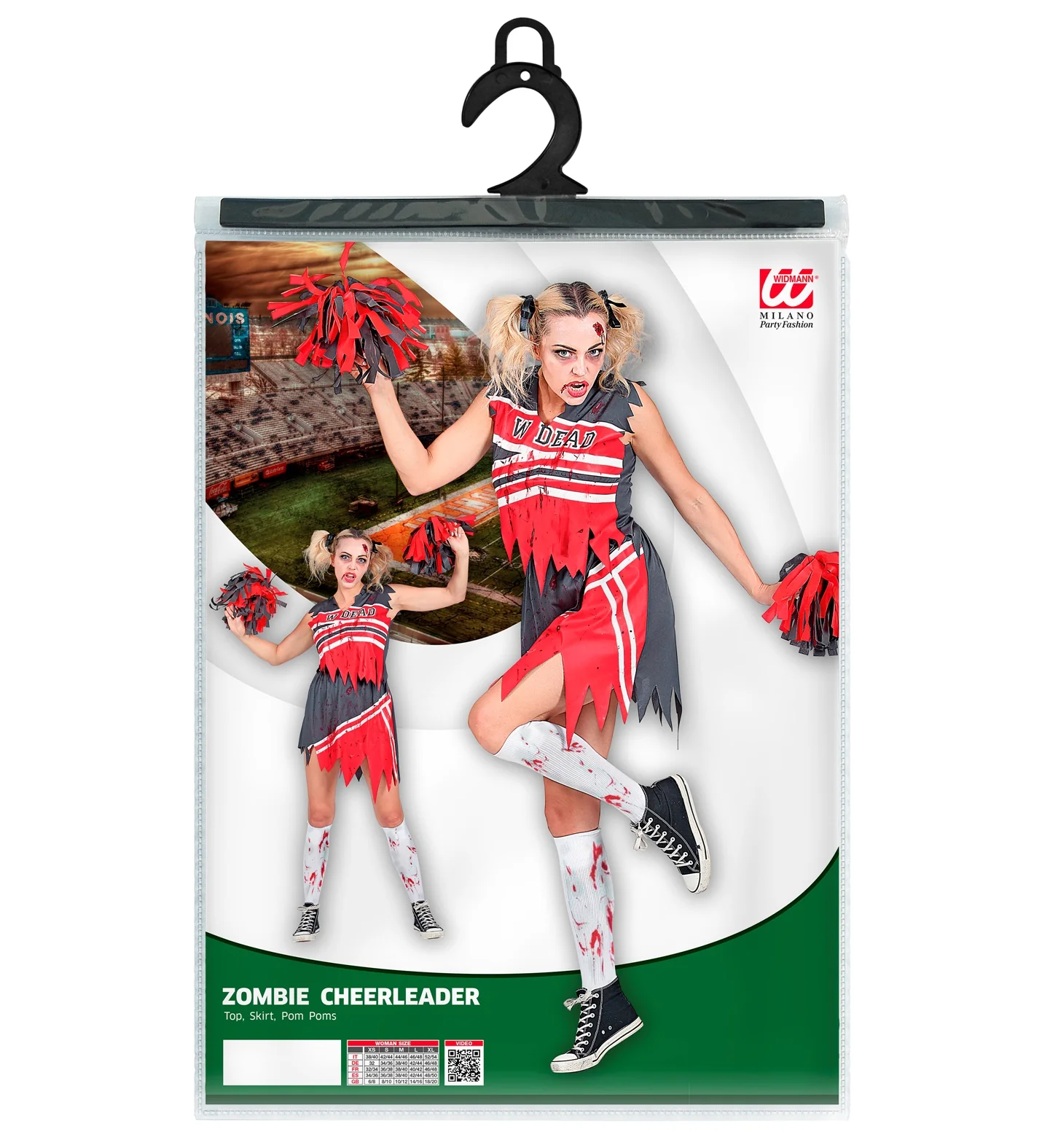 Zombie cheerleader pakje dames - Image 4