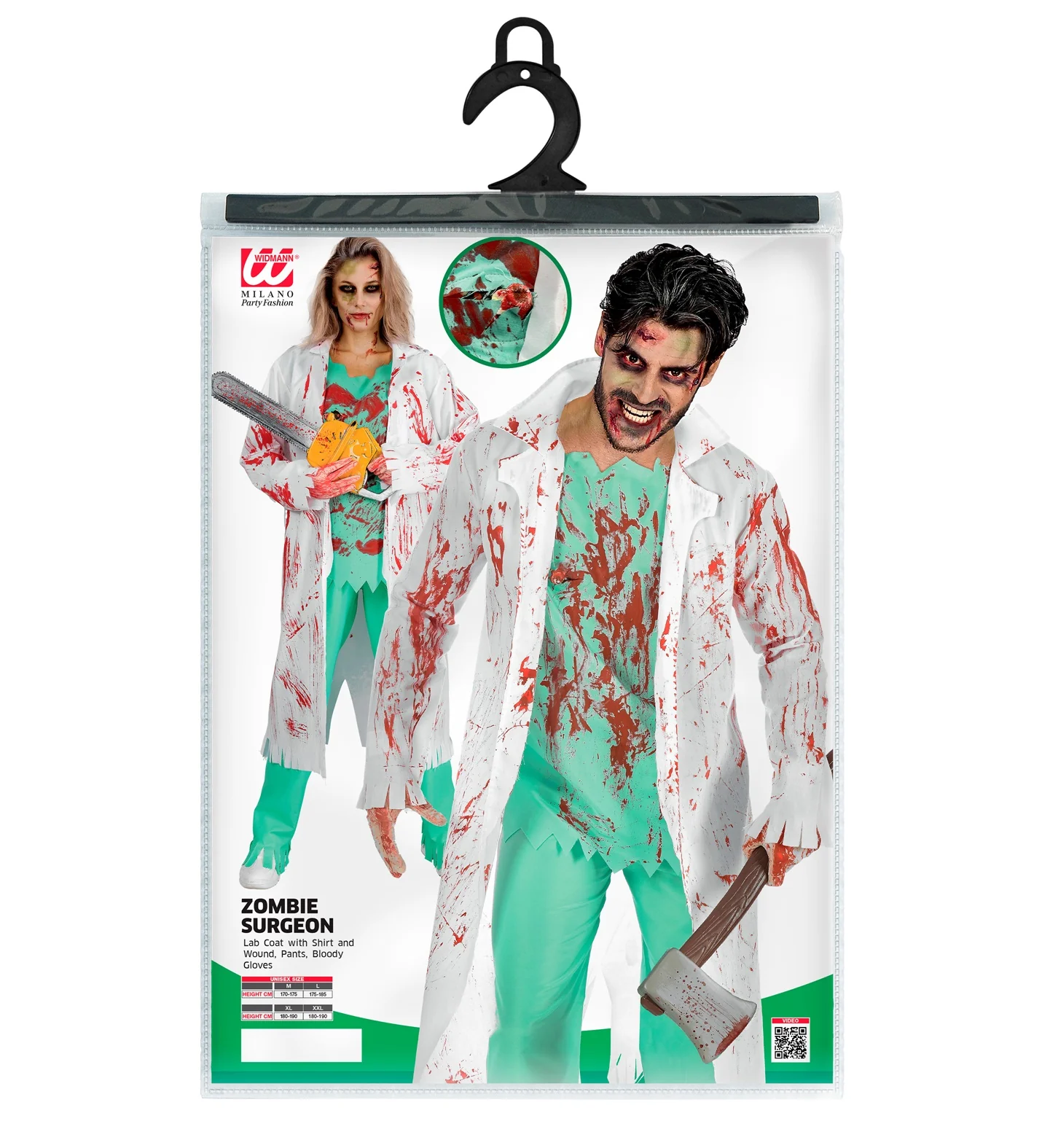 Zombie Chirurg pak heren - Image 7