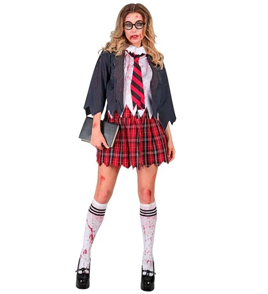 Zombie schoolmeisje kostuum Emma dames - Image 2