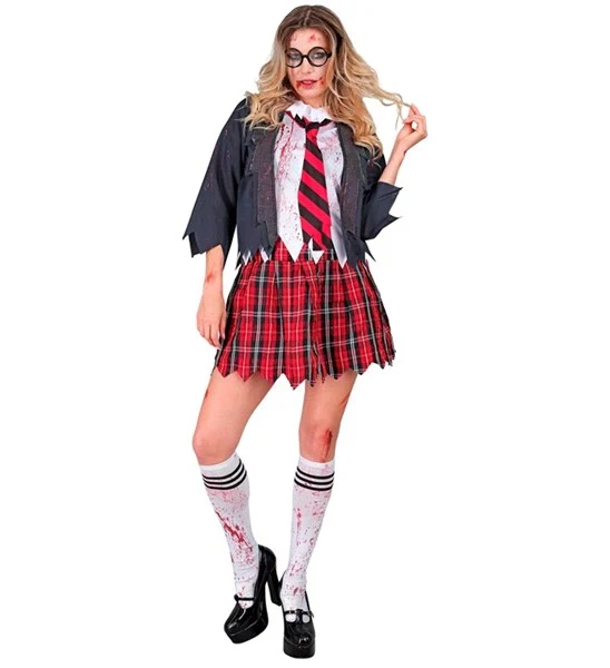 Zombie schoolmeisje kostuum Emma dames - Image 4
