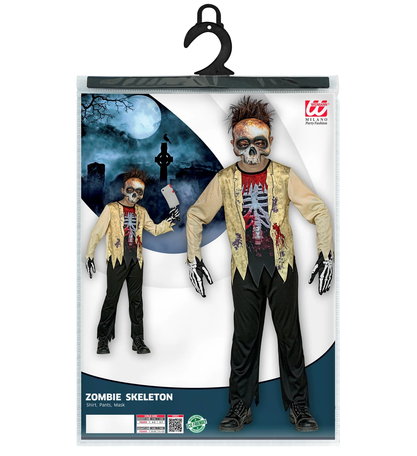 Zombie skelet pak Karel kinderen - Image 3