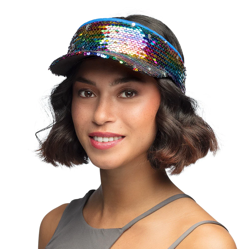 Regenboog zonneklep glitter pailletten - Image 3