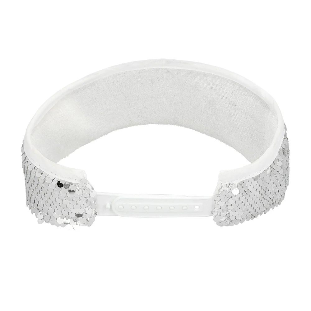 Zilveren zonneklep glitter pailletten - Image 5
