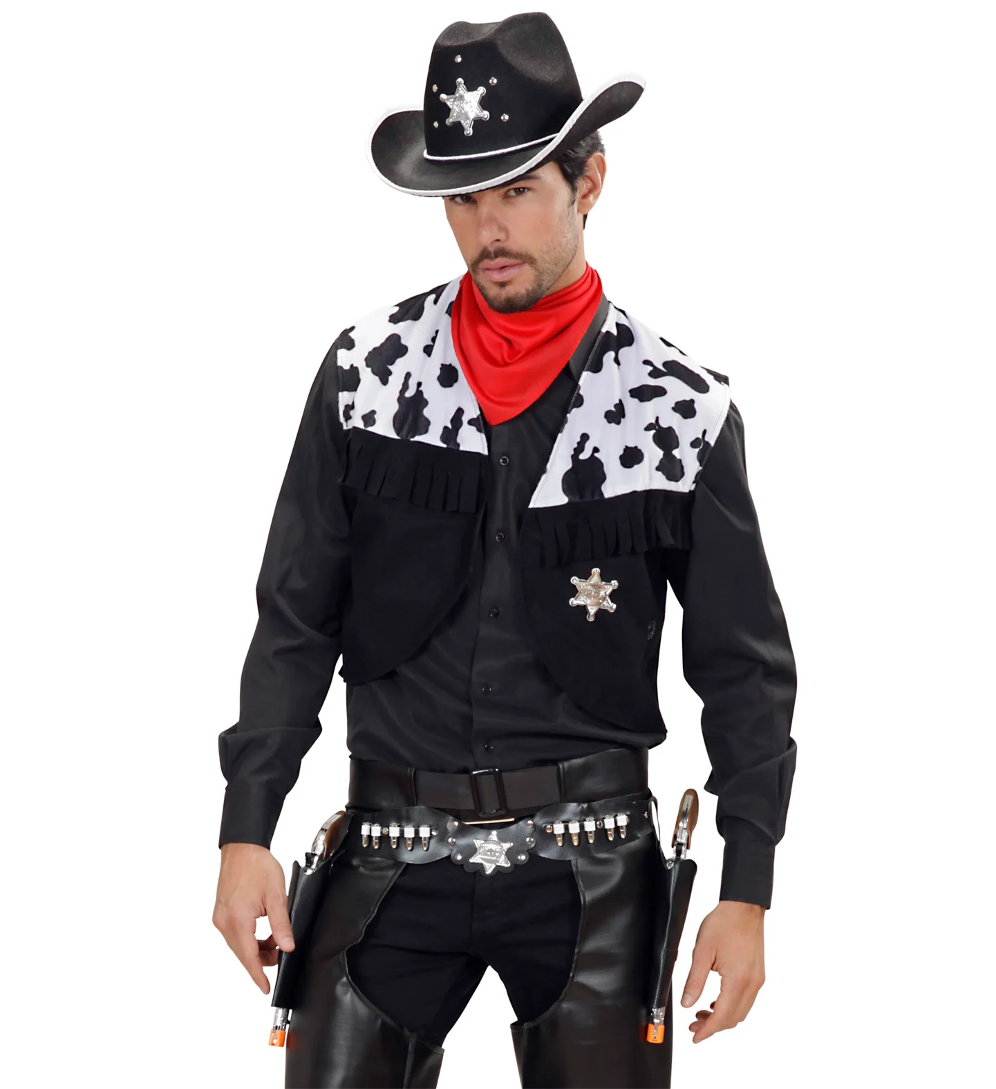 Cowboy holster zwart dubbel luxe - Image 2