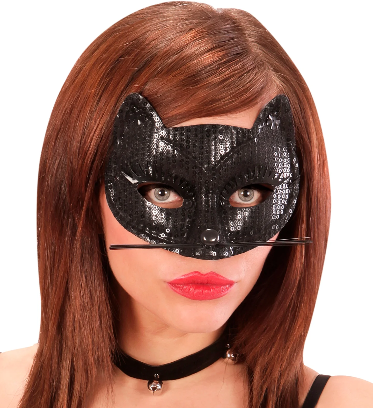 Zwart katten oogmasker - Image 2