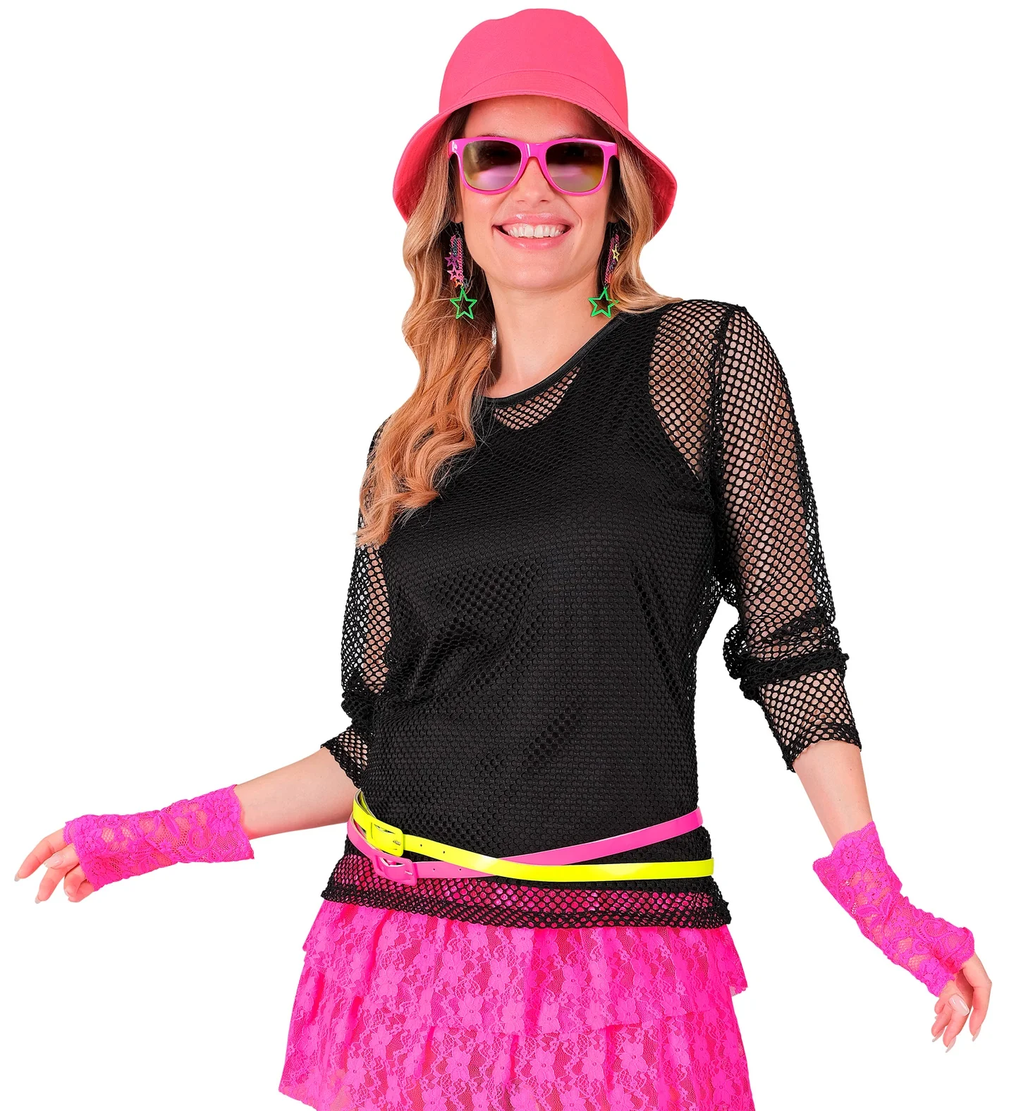 Net shirt lang zwart - Image 2