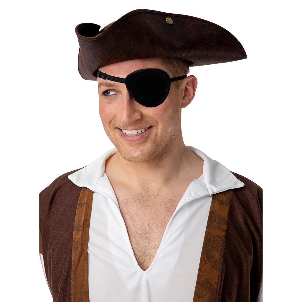 Ooglapje zwart satijn