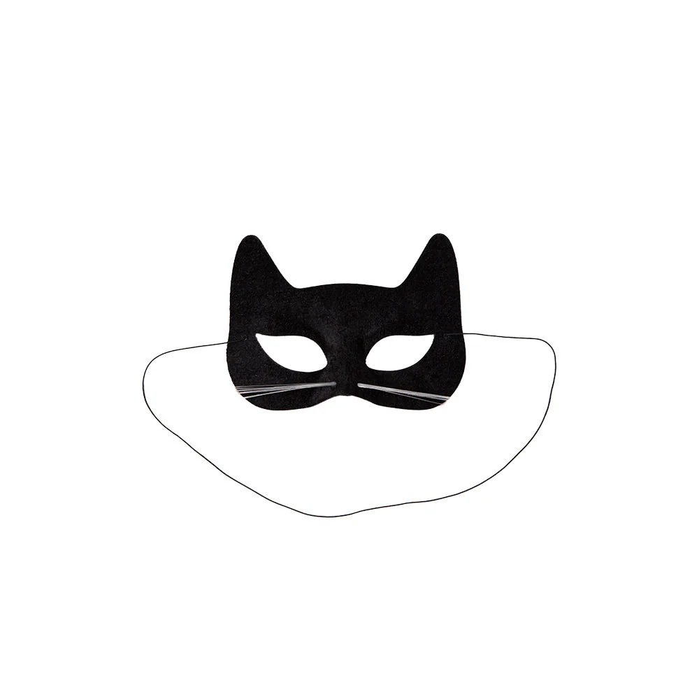 Kattenmasker zwart velours - Image 4