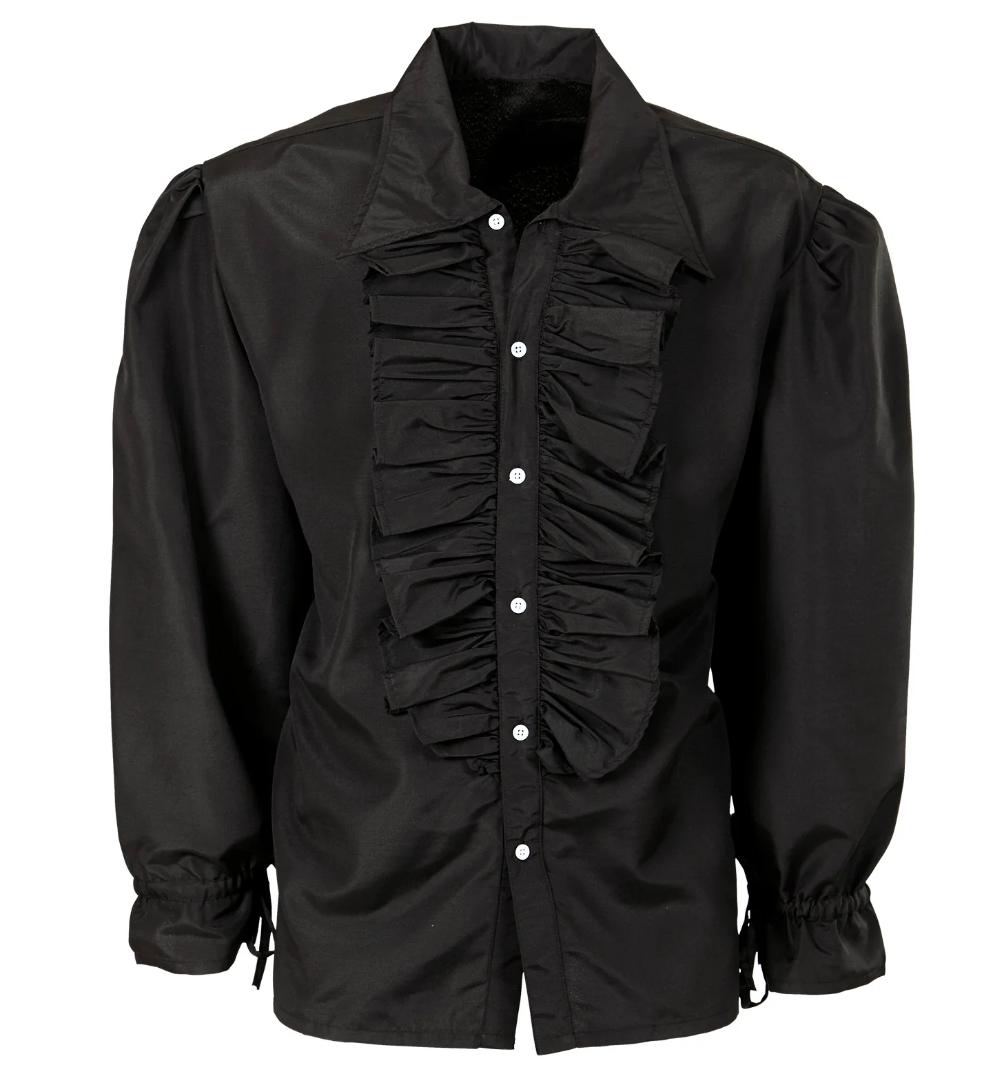 Zwarte blouse met ruches - Image 4