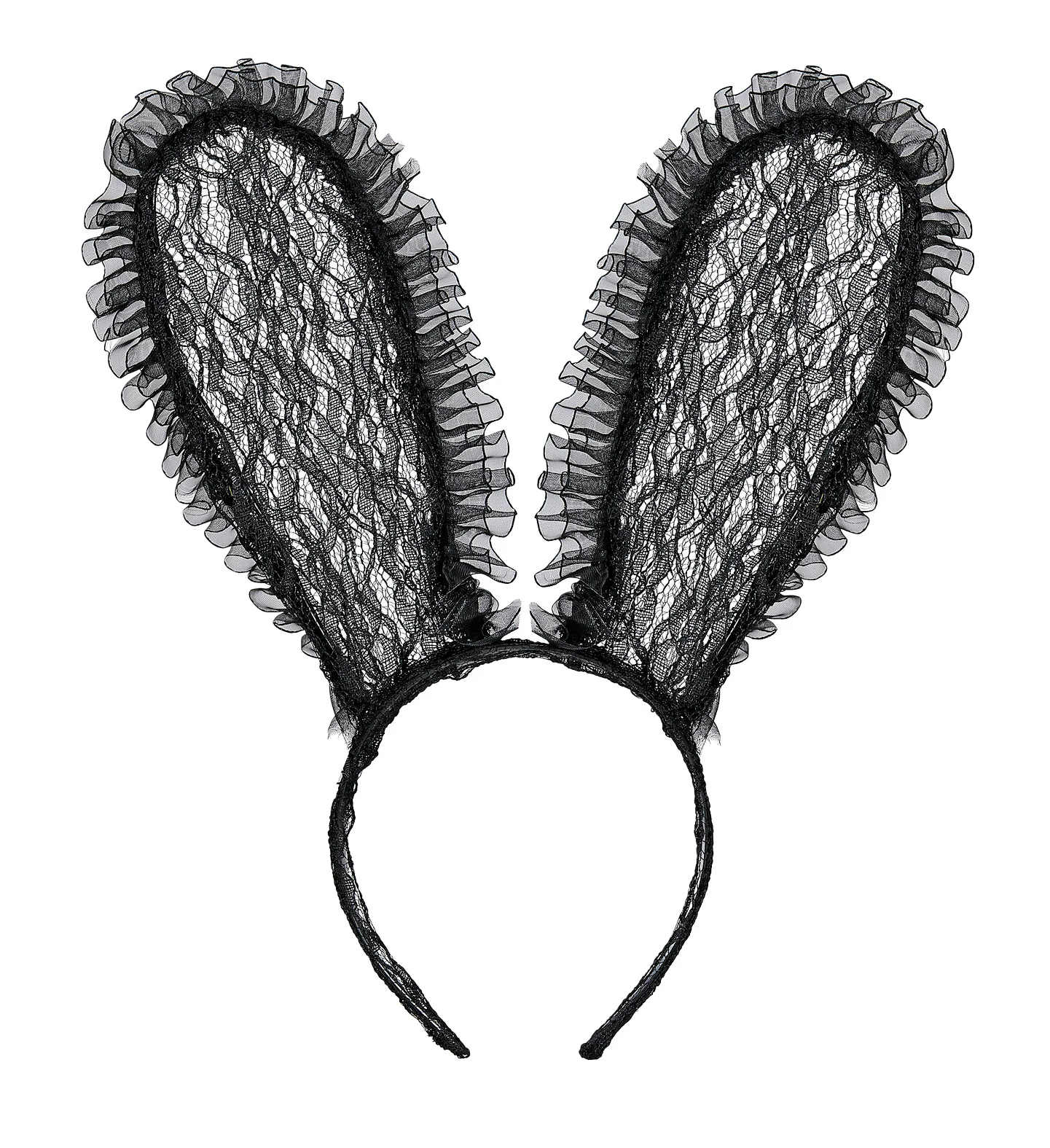 Zwarte bunny oren kant