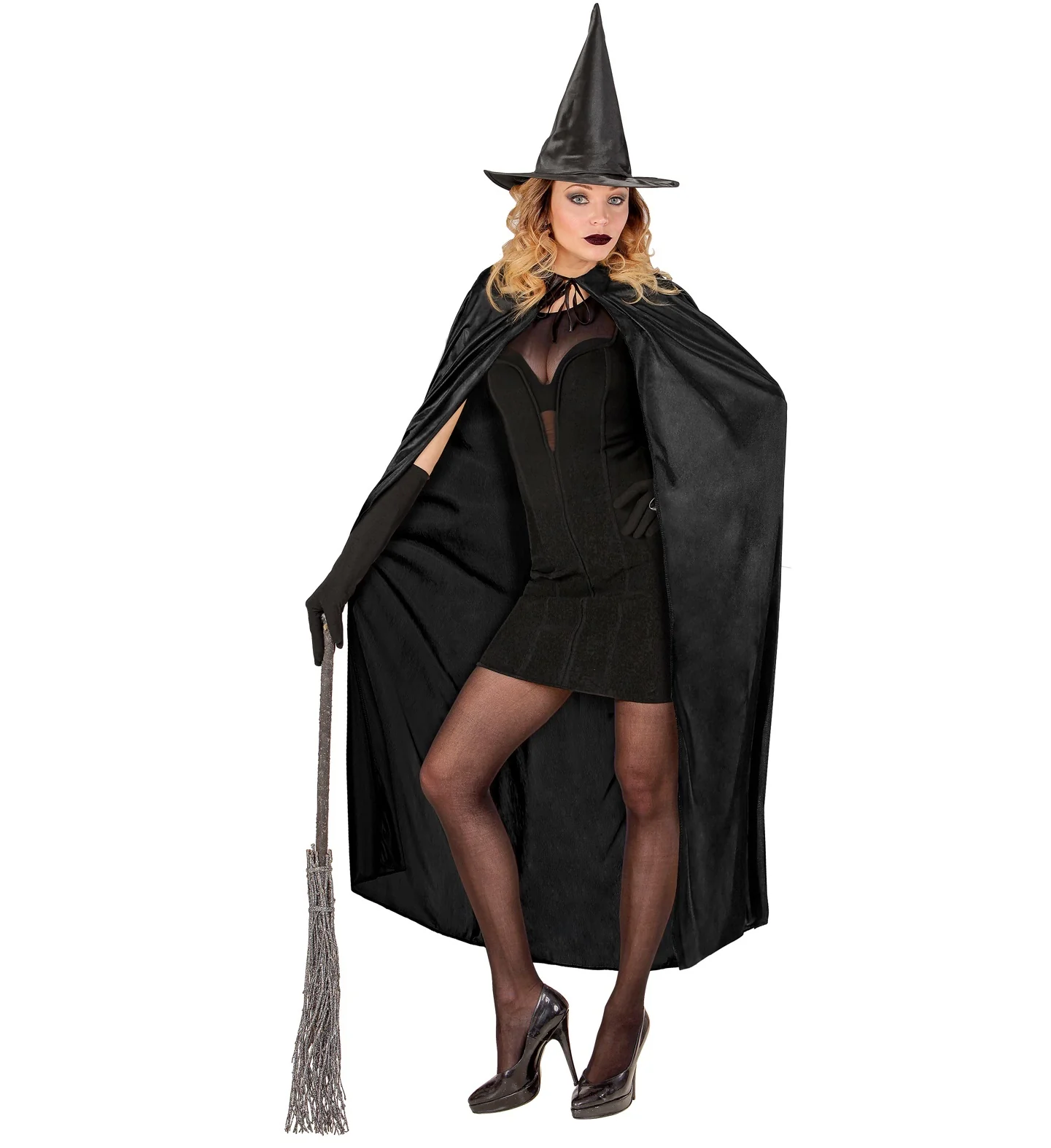 Zwarte Cape 136Cm - Image 3