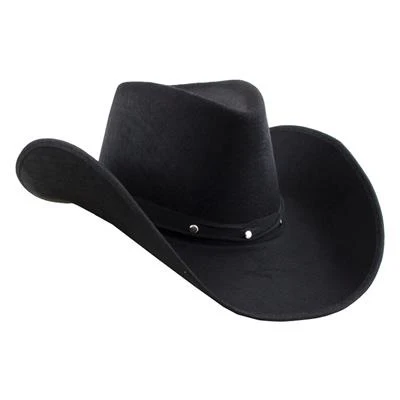 Zwarte cowboyhoed studs