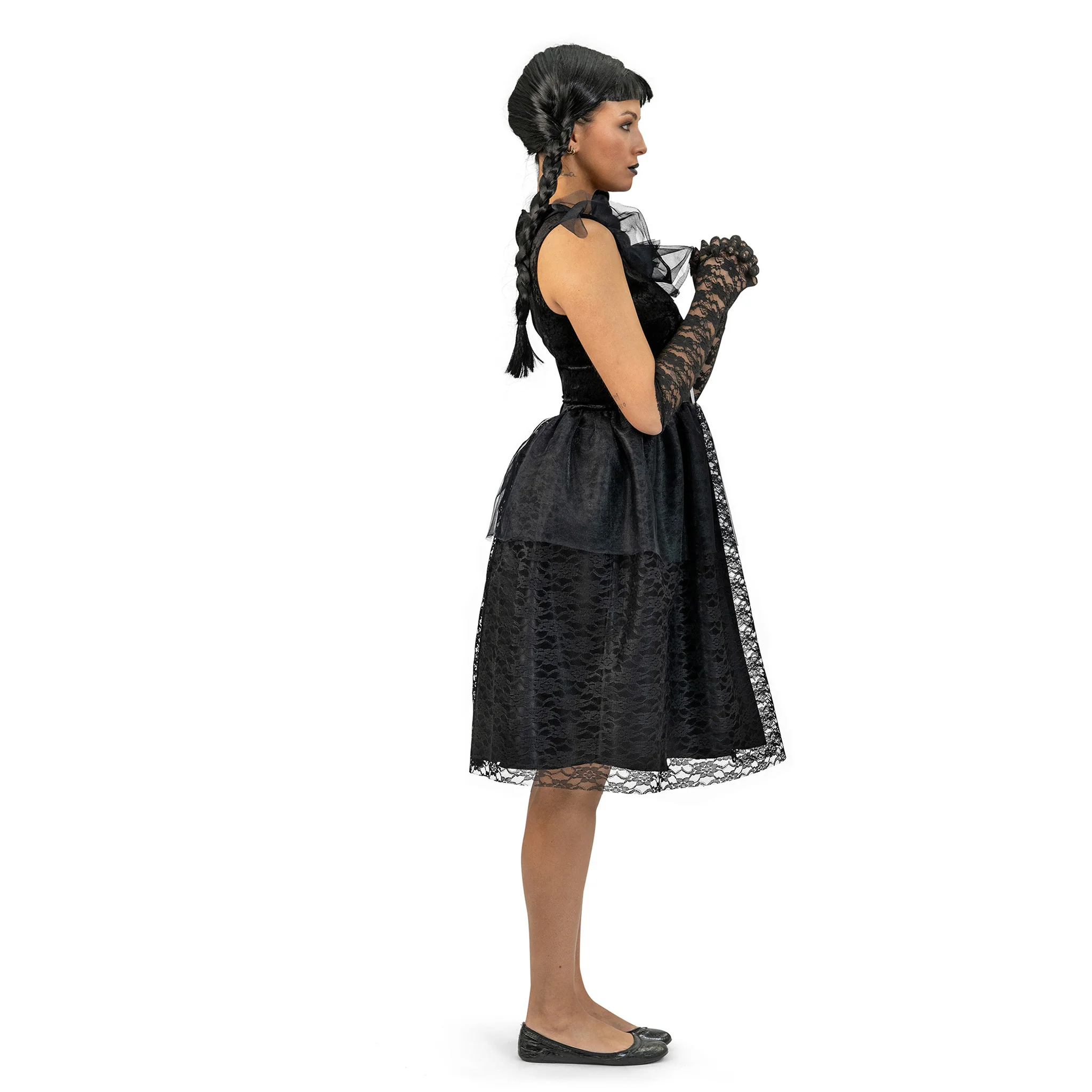Zwarte halloween jurk heks Bella - Image 2