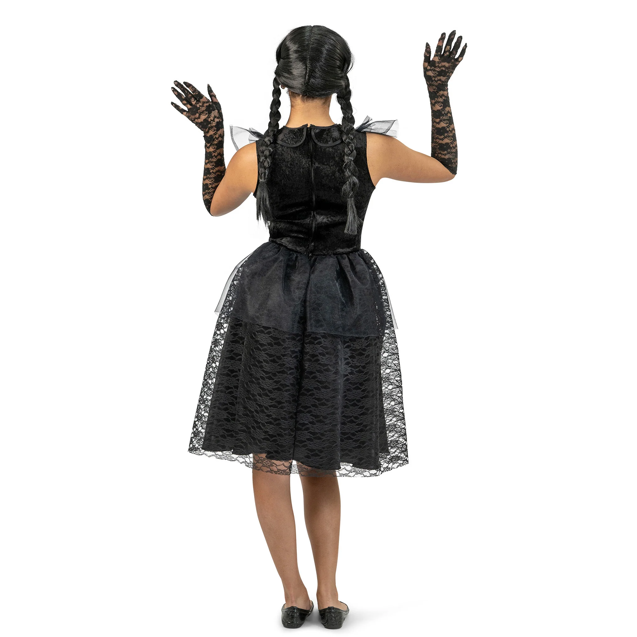 Zwarte halloween jurk heks Bella - Image 3
