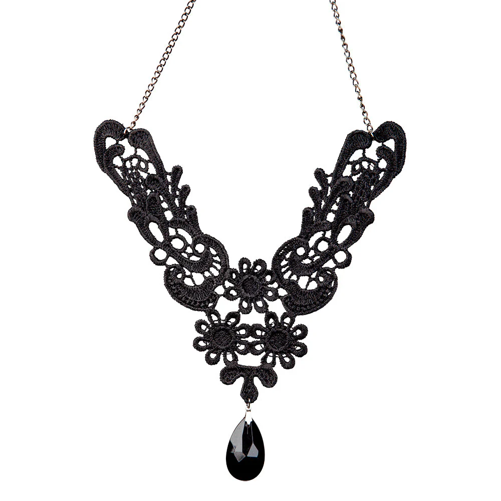 Zwarte kanten gotische ketting - Image 4