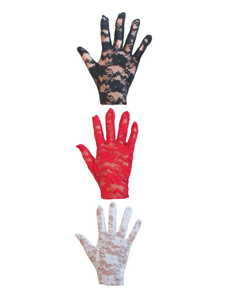 Zwarte kanten handschoenen - Image 2