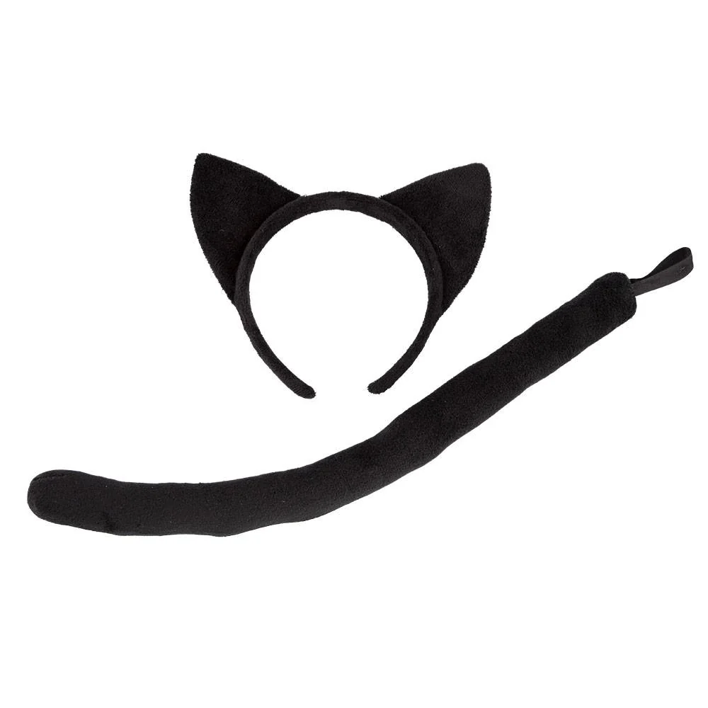 Zwarte kat fantasie verkleedset