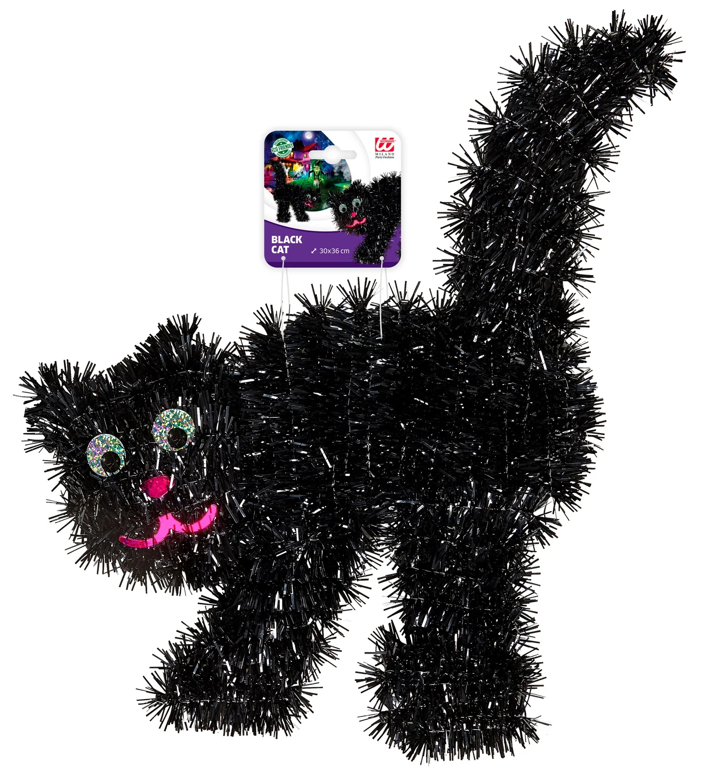 Nep zwarte kat decoratie - Image 3