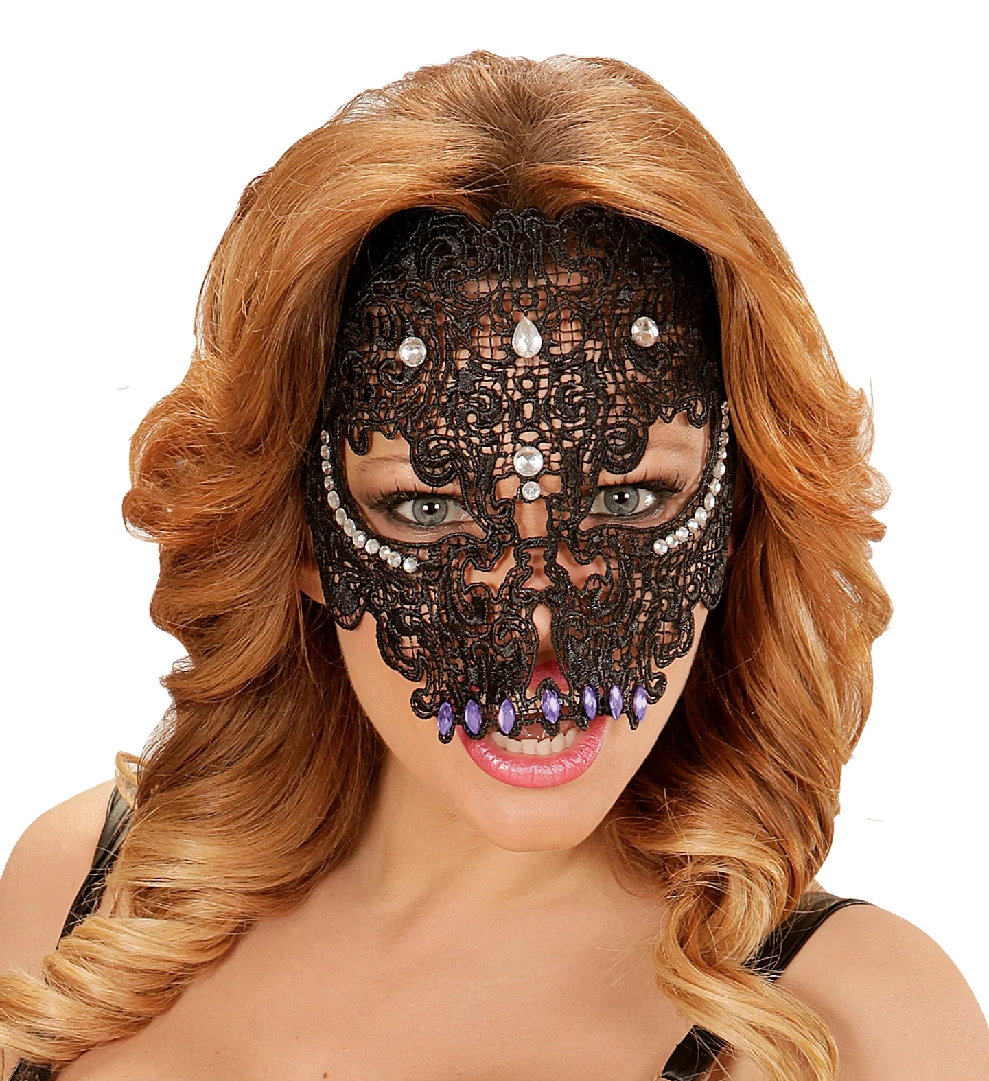 Zwarte maskers met steentjes - Image 3