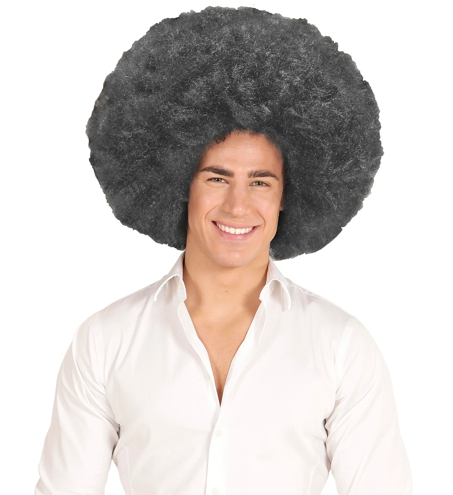 Zwarte oversized Afro pruik - Image 3
