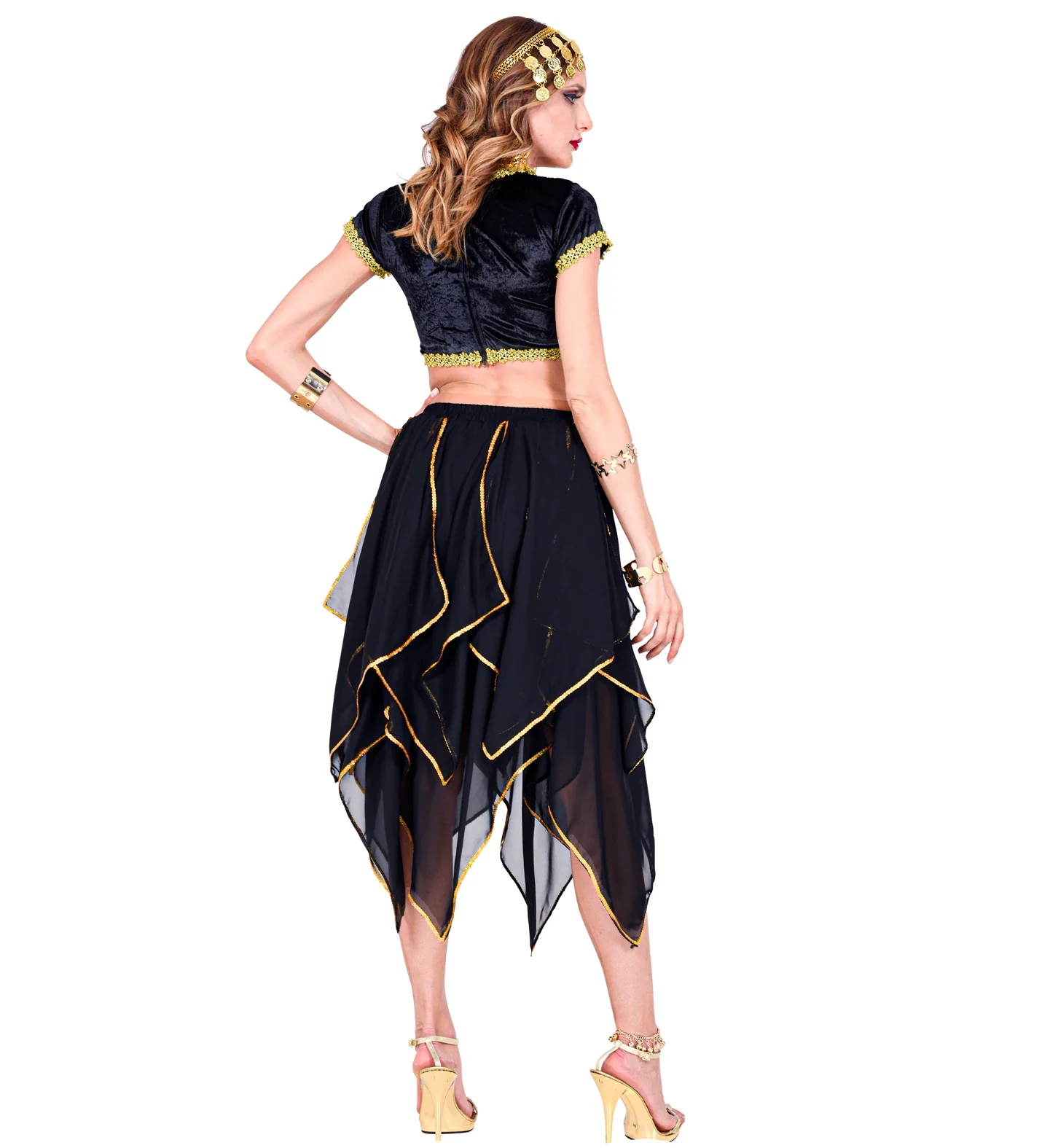 Zwarte chiffon rok - Image 3