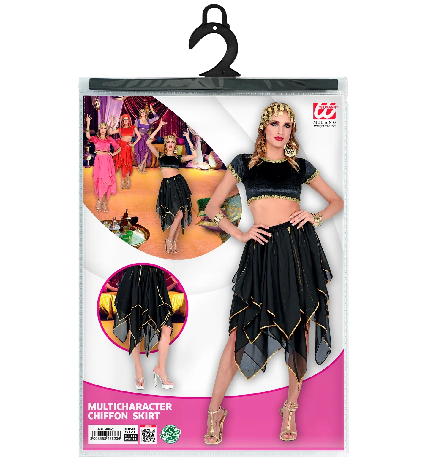 Zwarte chiffon rok - Image 5