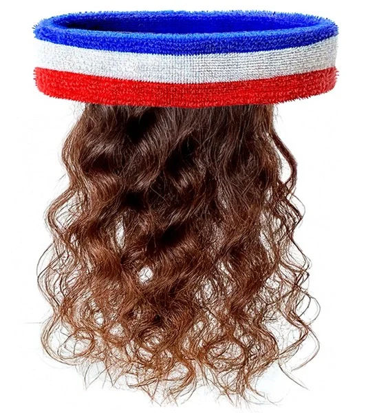 Zweetband met haar rood/wit/blauw Pim - Image 2