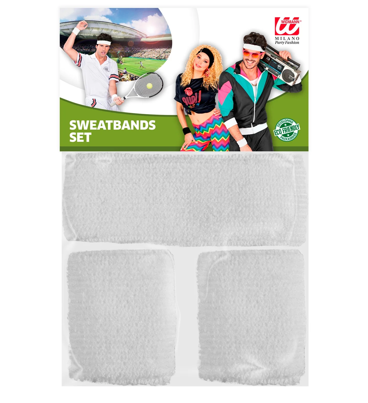 Zweetbanden set wit - Image 5